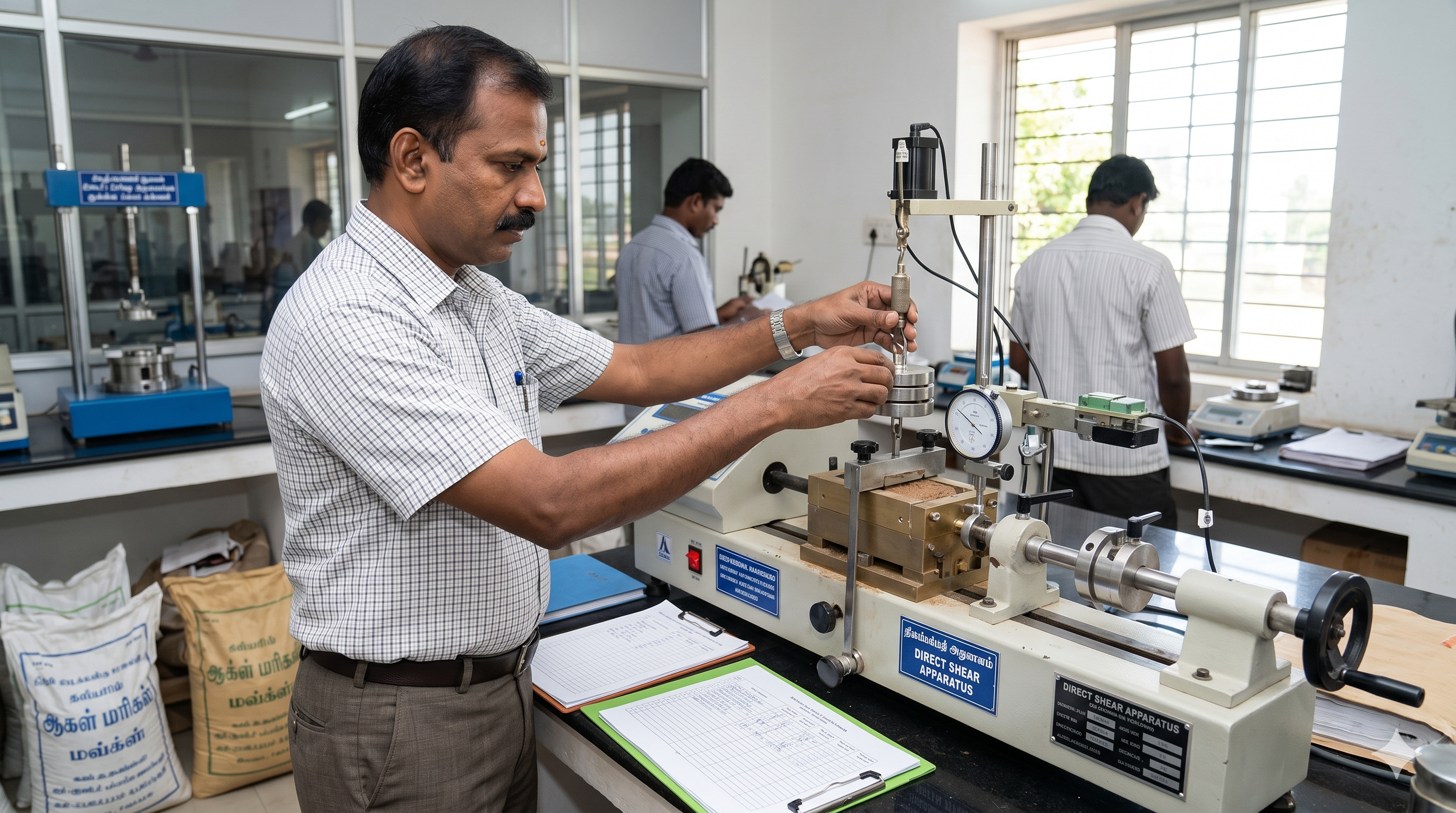 Direct Shear Test Apparatus
